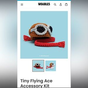 Woobles Snoopy Ace accessory crochet kit